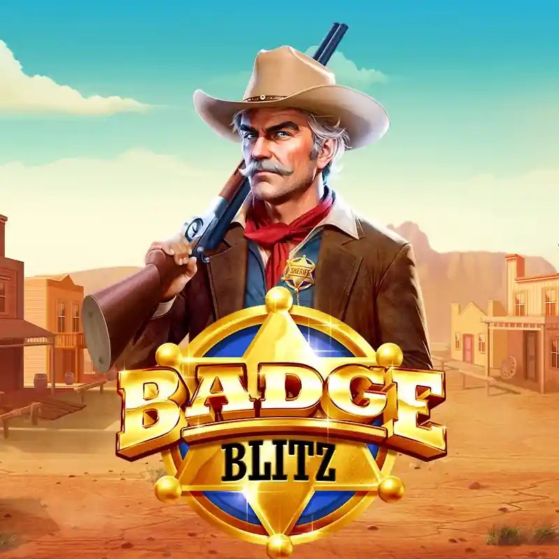 Badge Blitz game by Pragmatic Play – logo hosted on WinRolla Casino