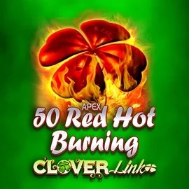 50 Red Hot Burning Clover Links logo by Novomatic at WinRolla Casino