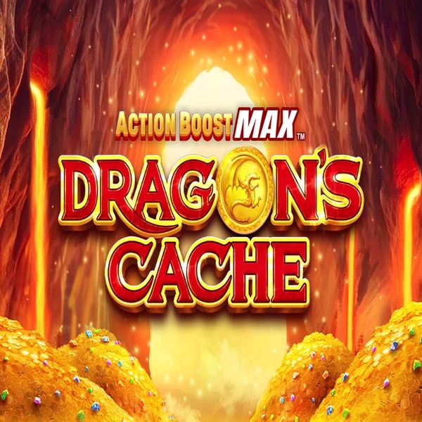 Action Boost Max Dragon's Cache logo by SpinPlay Games WinRolla Casino