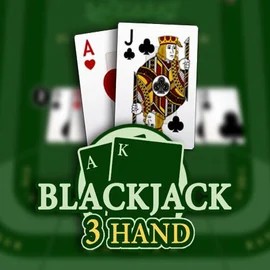Blackjack 3H (Habanero) online game logo by Habanero on winsrolla.com