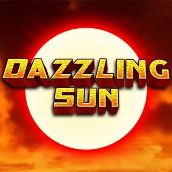 Dazzling Sun slot logo by Win Studios at WinRolla Casino