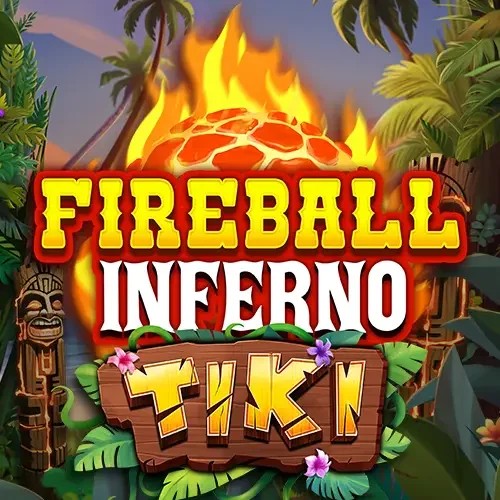 Fireball Inferno Tiki online game logo by NetEnt on winsrolla.com