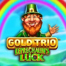 Gold Trio Leprechaun's Luck by Playtech, showcased at winsrolla.com – game logo