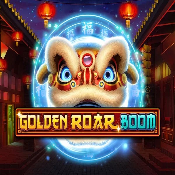 Golden Roar BOOM slot visual from Greentube available on winsrolla.com