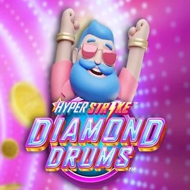 Hyper Strike Diamond Drums by Gameburger Studios, showcased at winsrolla.com – game logo