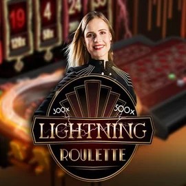 Official Live Casino logo: Lightning Roulette by Evolution at WinRolla Casino