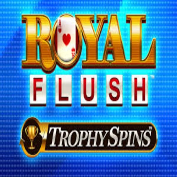 Royal Flush Trophy Spins online game logo by Greentube on winsrolla.com