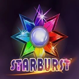 Starburst logo – Slots by NetEnt at WinRolla Casino