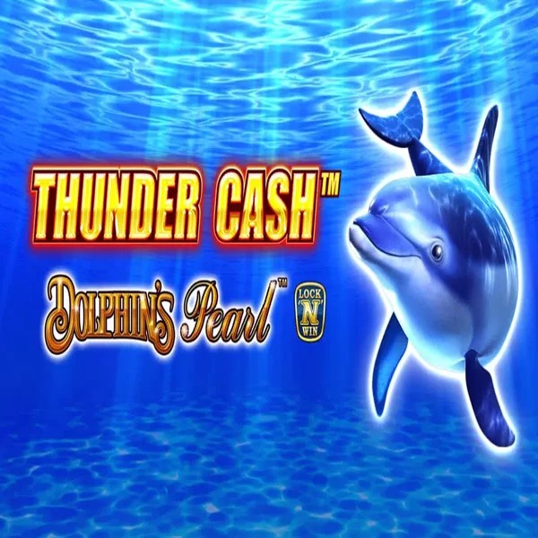 Thunder Cash Dolphins Pearl slot logo by Novomatic at WinRolla Casino
