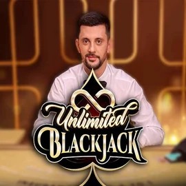 Unlimited Blackjack logo by Ezugi WinRolla Casino